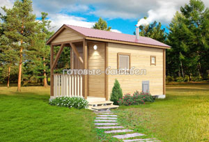 Дачница с крыльцом 4м